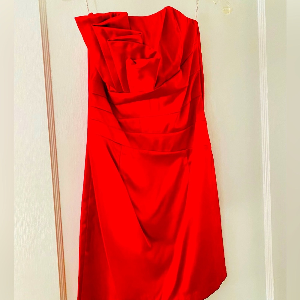 Jessica McClintock Red Cocktail Dress